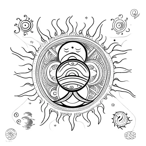 Sun Moon Heart Combination