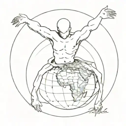 Icaro Memento Mori Atlas Holding The World