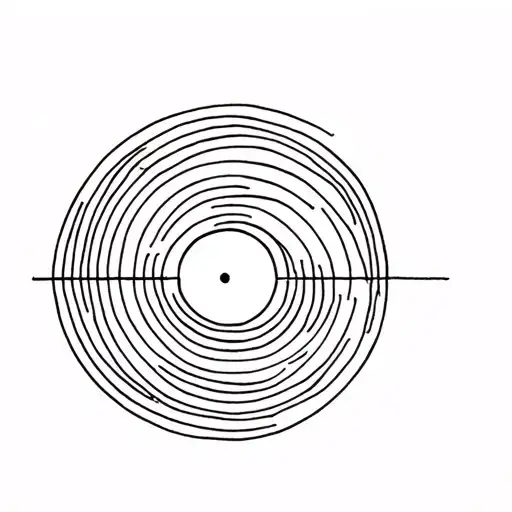 Record One Line Drawing