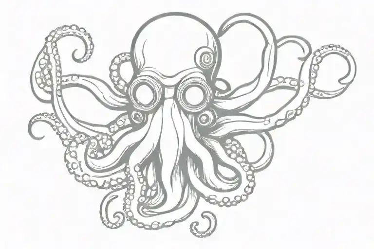 Octopus Wearing A Gasmask