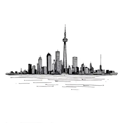 Toronto Skyline In The Background