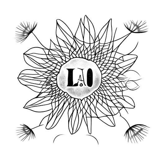 Name Laio With A Minimalist Dandelion