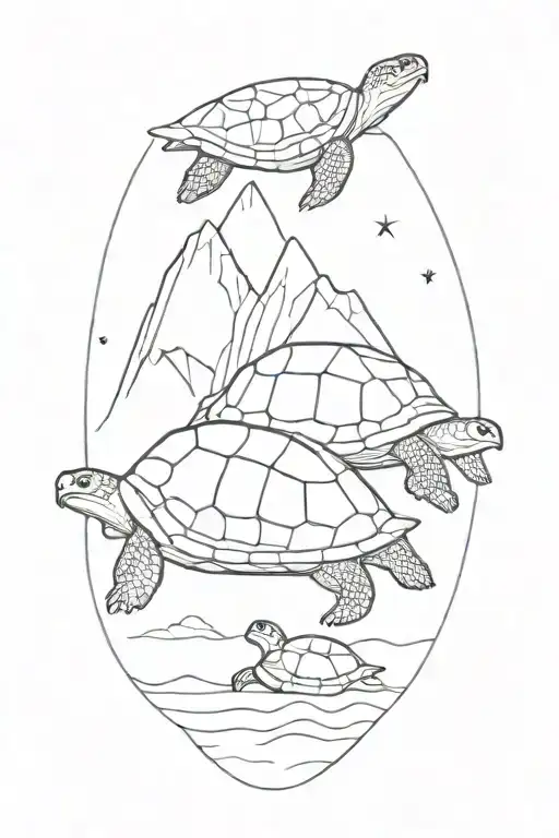 Iceberg And Turtle