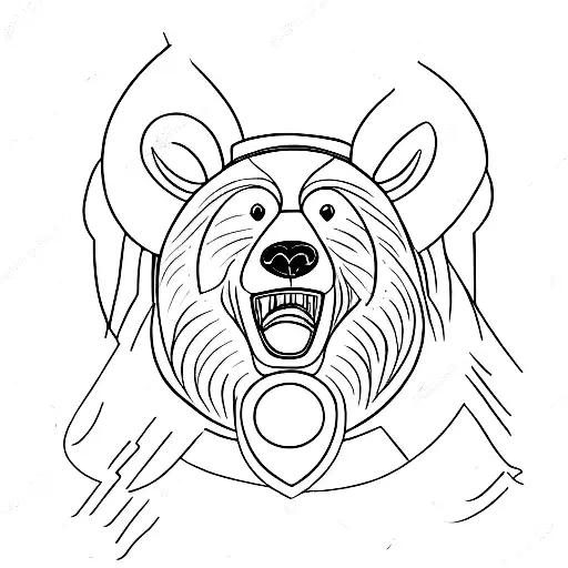 An Elegant Bear Balancing On A Pole