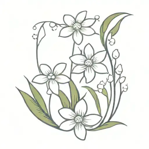 Daisy And Lily Of The Valley Flower