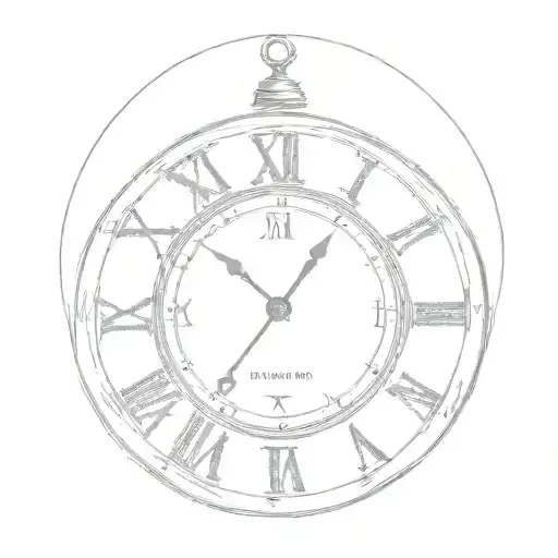 Roman Numeral Clock With Letters Instead Of Numbers