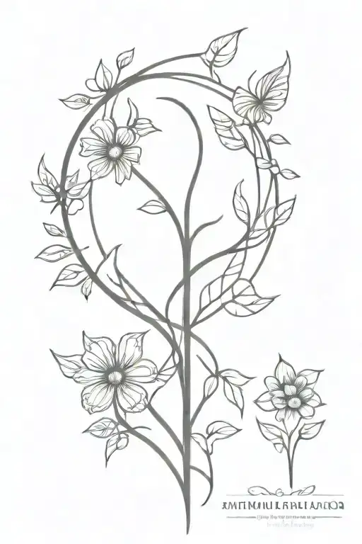 Spine Tattoo Family Love Gemini Peace