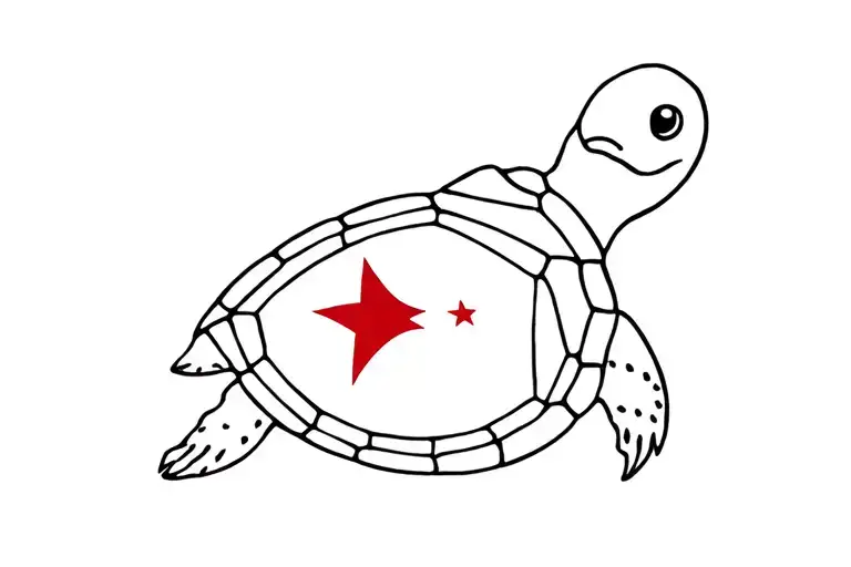 Turtle Turkish Flag Inside