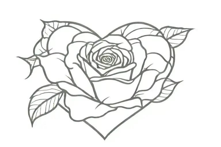 Heart Tennis Ball Rose