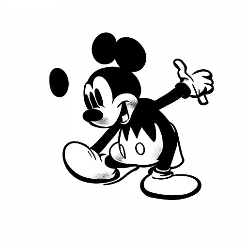 Mickey Mouse With A Gun