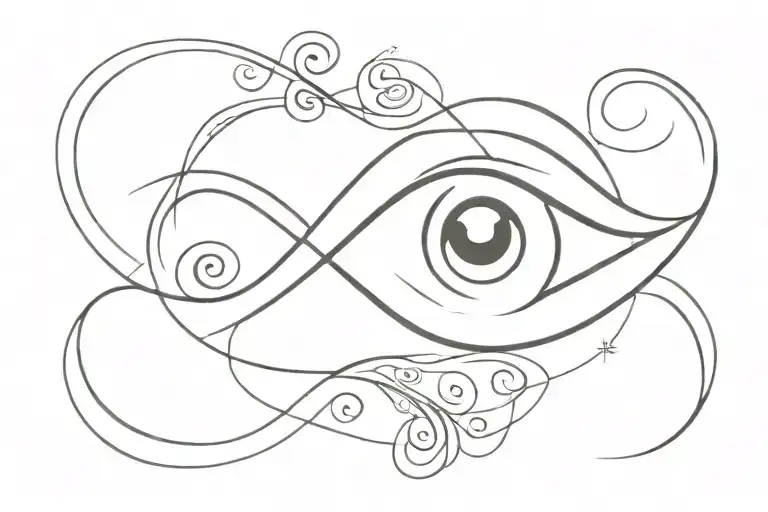 Infinity Symbol With Eye Inside