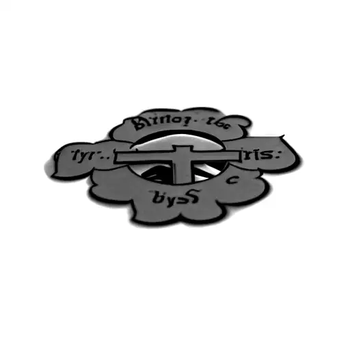 Christian Cross With Proverbs And Numbers