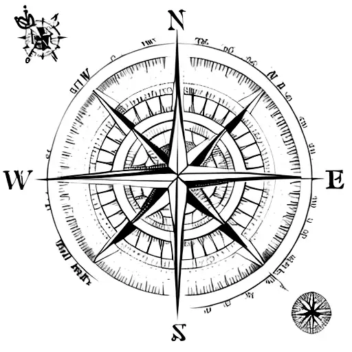 Compass With Ocean