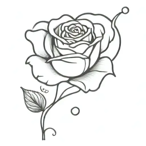 Heart Tennis Ball Rose