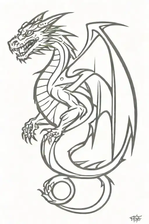 Dragon Outline