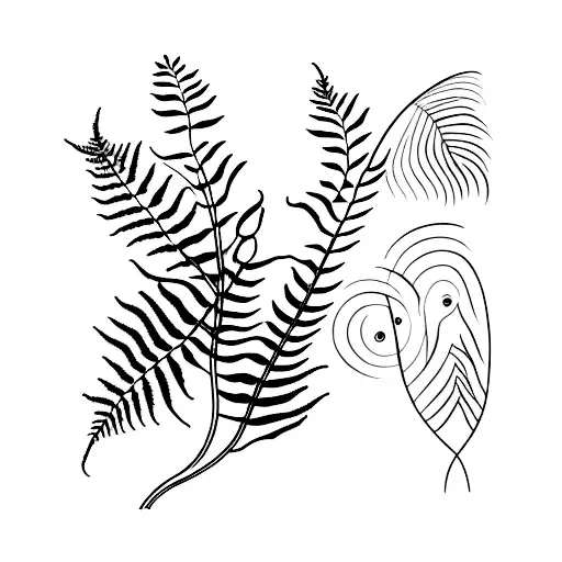 Fern Plant With Glasses