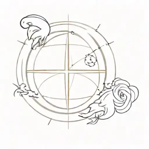 Globe In Wind Rose At The Helm