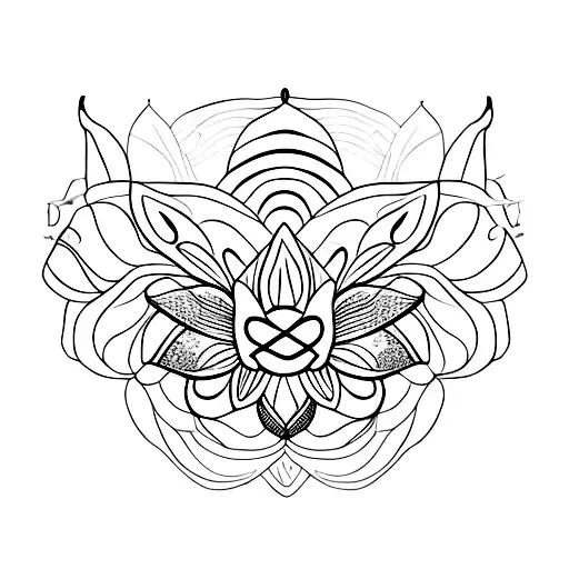 Lotus With Butterfly