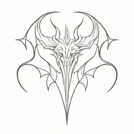 Diablo Minimal Line Art Design
