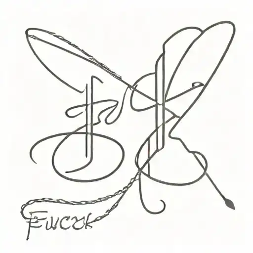 Fuck Written In One Line