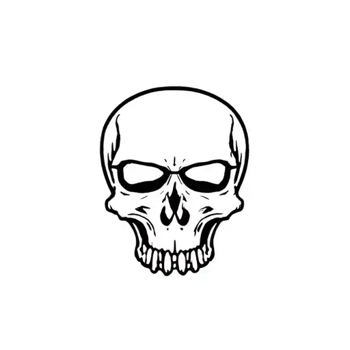 Pirate Skull Logo Black And White