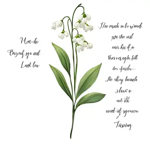 Lily Of The Valley Dog Remembrance Including