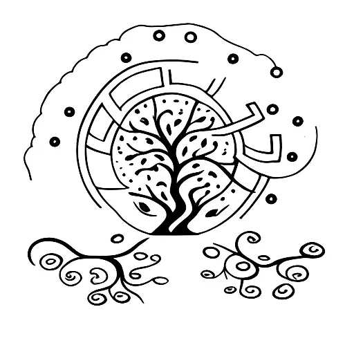 Tree Of Life With Axes