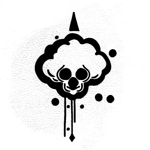 Mushroom Cloud Skull Inside