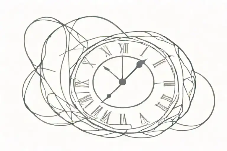 Number 5With Clock In The Center