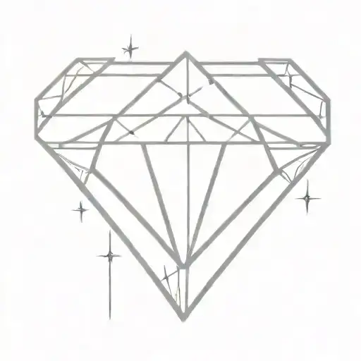 Diamond Tattoo For Knee