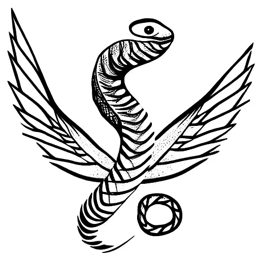 Snake In Between Wings