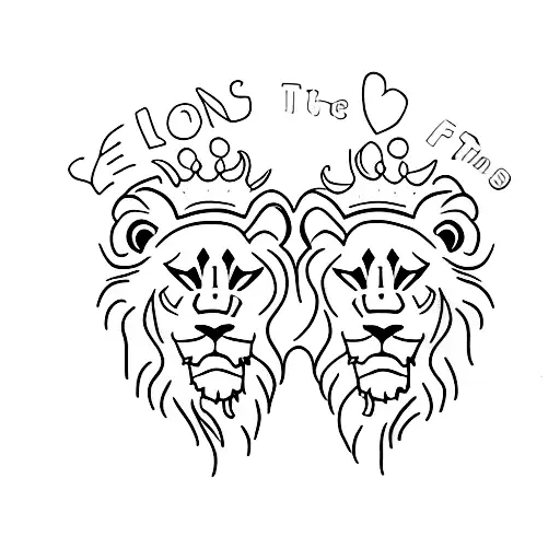 Lions Paws For Father And Son