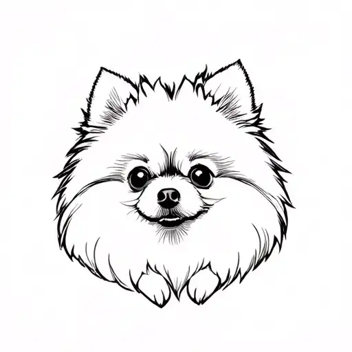 Pomeranian Dog Short Hair