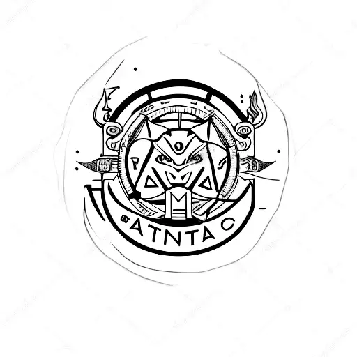 A Minimalist Tattoo Of A Can Of Soda With The Taurus Zodiac Symbol On It