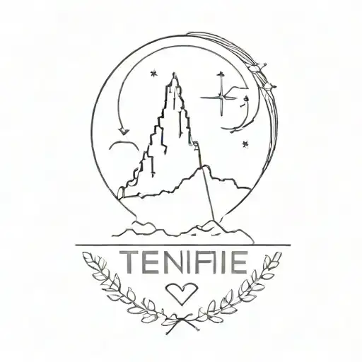 A Minimalist Tattoo Of The Coordinates Of Tenerife Symbolizing Your Love For The Island