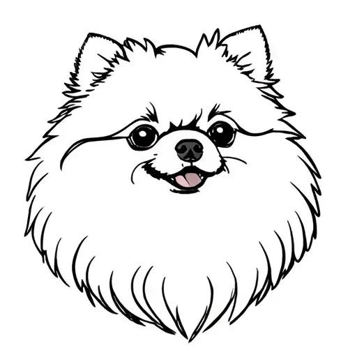 Pomeranian Dog With Trimmed Hair