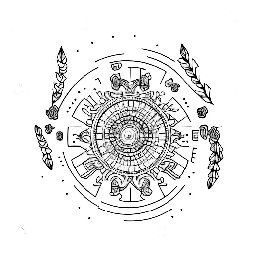 A Minimalist Style Mini Tattoo About Stoicism For The Arm