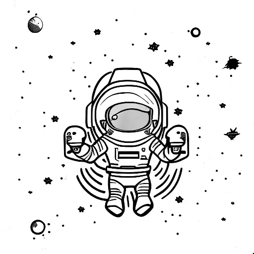 Astronaut Woman Fullbody