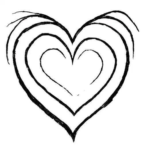 Cybersigilism Black Heart Shape