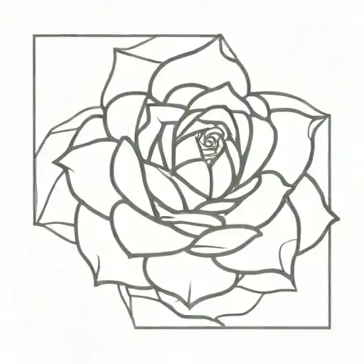 Rose With Tangle At The Centre