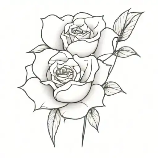 Chiffre Japonais Avc Rose