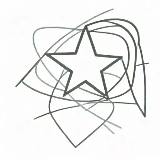 Heart Shaped Star In The Center Of A Supernova Star