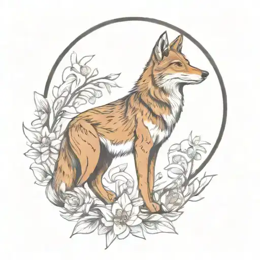 Eidelweiss Sun And Sitting Coyote