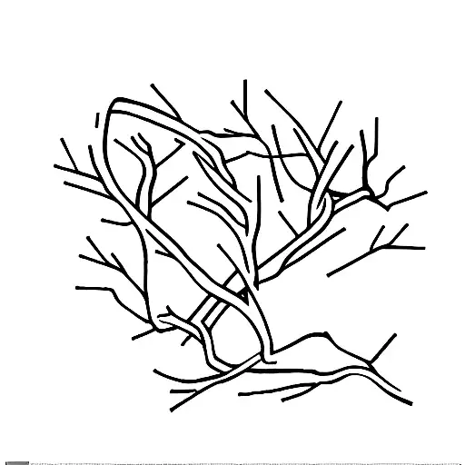 Tree Twigs In The Shape Of A Heart