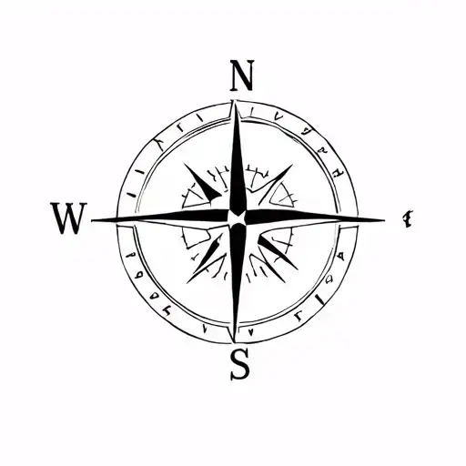 Compass With Olive Tree