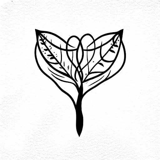 3 Heart Shaped Leaves On A Tree