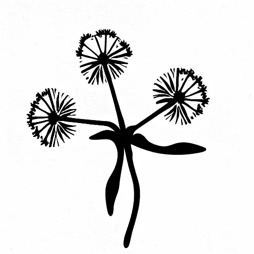 Christian Cross And Dandelions