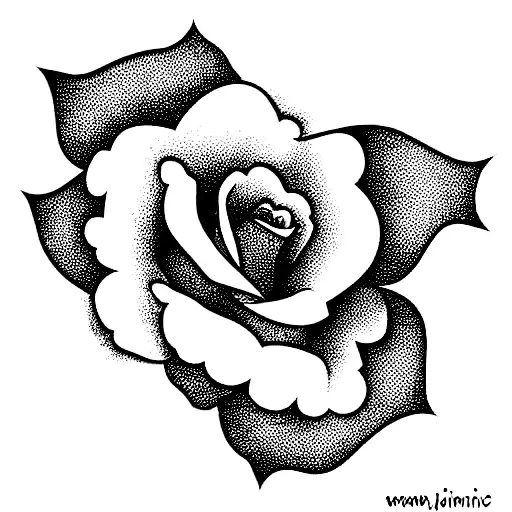 Jacminou Rose With Flowery Design Around It