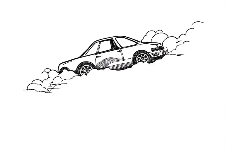 Long Cloud Which Very Vaguely Resembles A Car