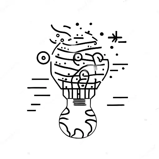 Lightbulb With Semicolon
